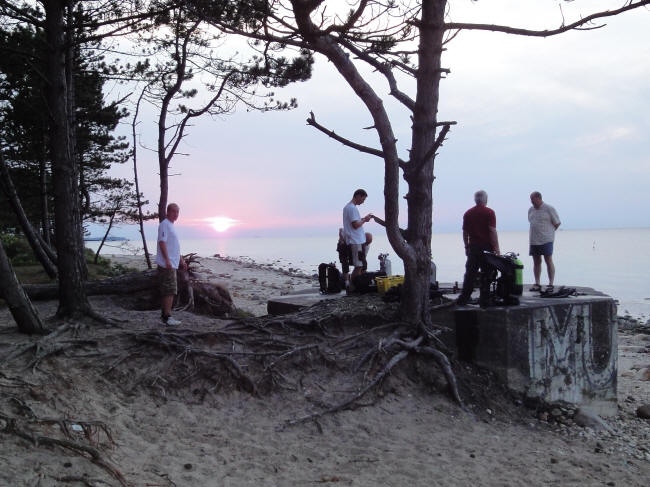 Klassisk solnedgang ved Hornbæk